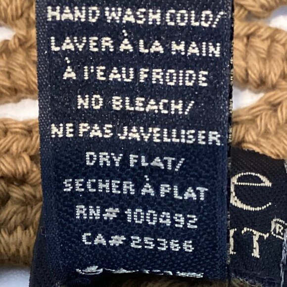 PURE Handknit Open Weave Cardigan Unique Gem Buttons 100% Cotton Sz S/M #283A - Picture 8 of 8